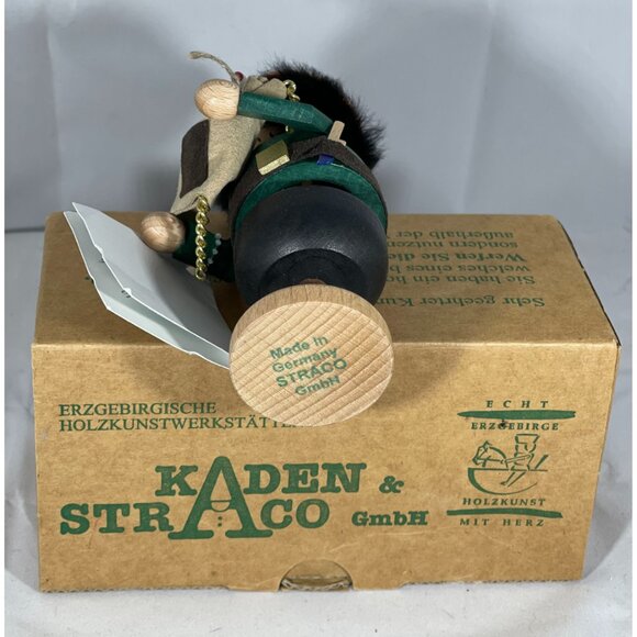 Kaden and Straco VINTAGE GmbH NIB German Wood THIEF Incense Smoker, 6 in tall - Picture 5 of 6
